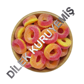 Şeftali Aromalı Ekşi Yumuşak Jelibon 100 Gram